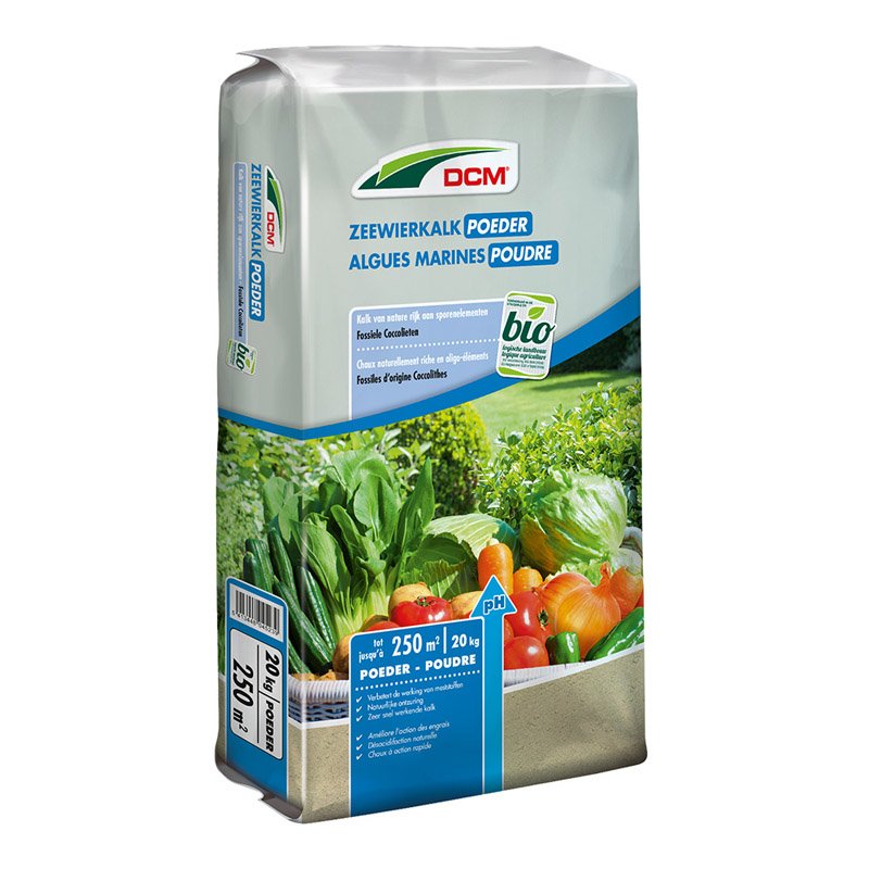 Algenkalkpulver (20 kg).
