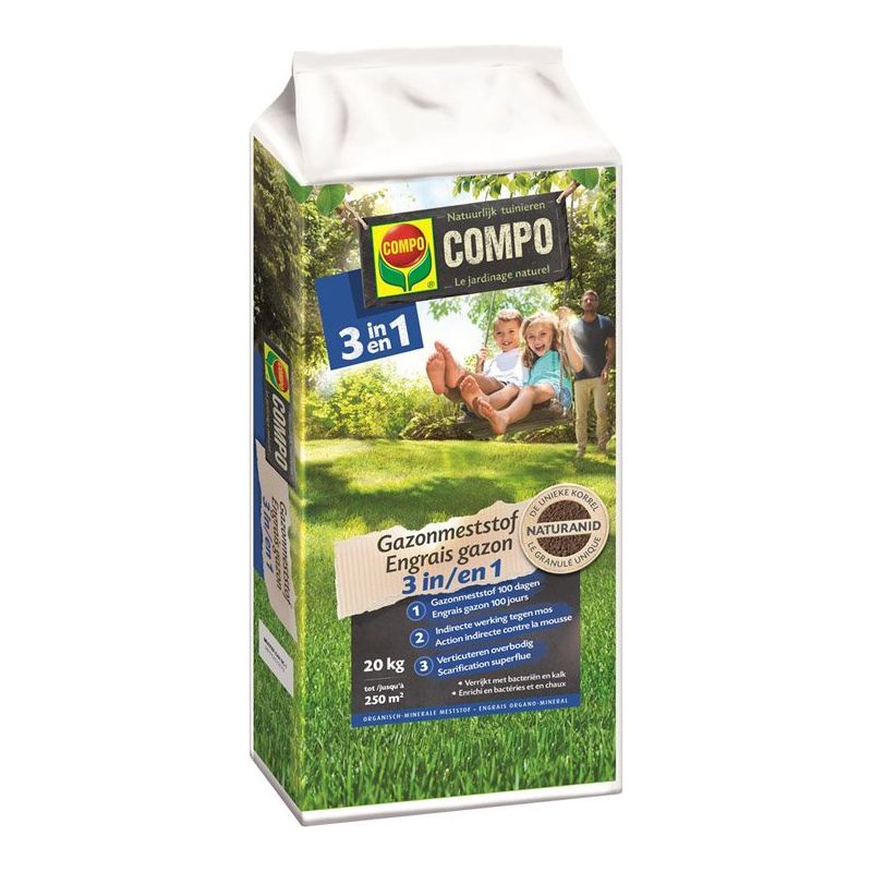 Rasendünger (3 in 1) 20 kg