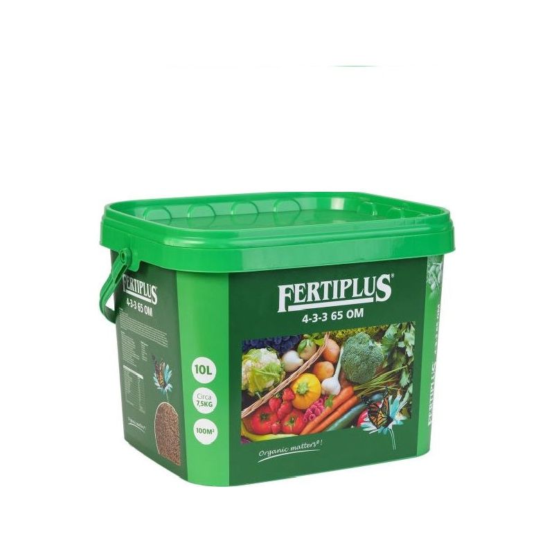 organische mestkorrels fertiplus 4-3-3 in emmer van 7,5kg